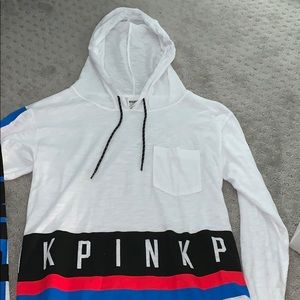 Hooded t shirt, long sleeve